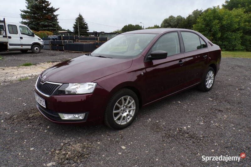 Wiśniowy Używany 2013 Skoda Rapid Sedan/Limuzyna | 24 900 zł (Uczciwa cena) - Obraz 1/4
