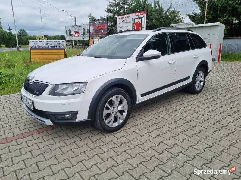 Biały Używany 2016 Skoda Octavia Scout 4x4 Kombi | 49 800 zł (Uczciwa cena) - Obraz 1/4