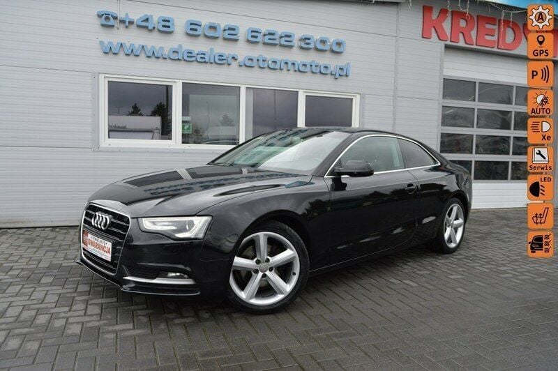 Czarny Używany 2013 Audi A5 Coupe | 48 800 zł - Obraz 1/4