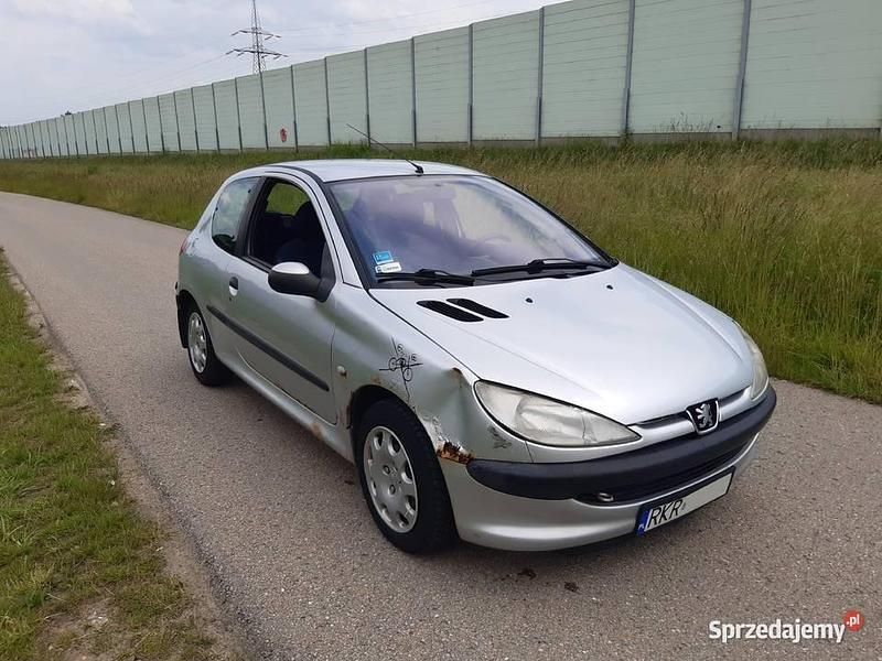 Srebrny Używany 2002 Peugeot 206 Hatchback | 1300 zł - Obraz 1/4