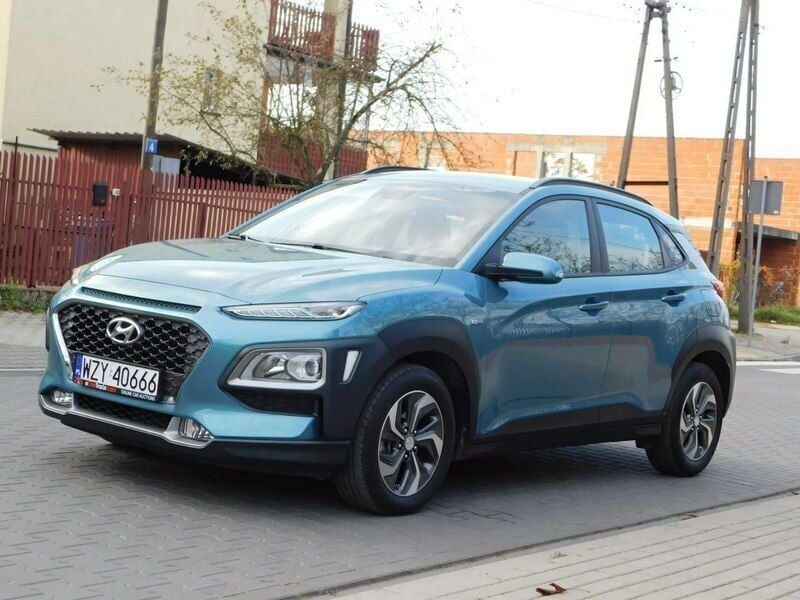 Niebieski Używany 2020 Hyundai Kona SUV | 69 980 zł (Dobra cena) - Obraz 1/4