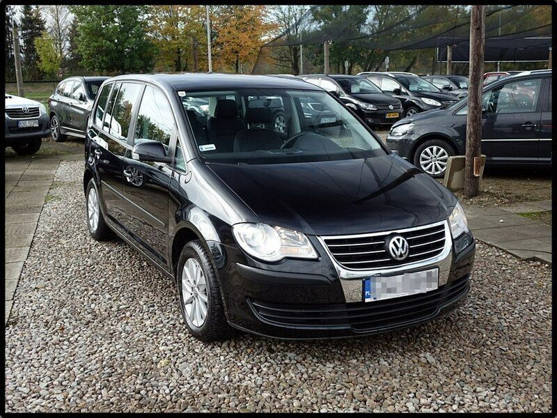 Czarny Używany 2007 VW Touran Minivan | 16 999 zł (Uczciwa cena) - Obraz 1/4