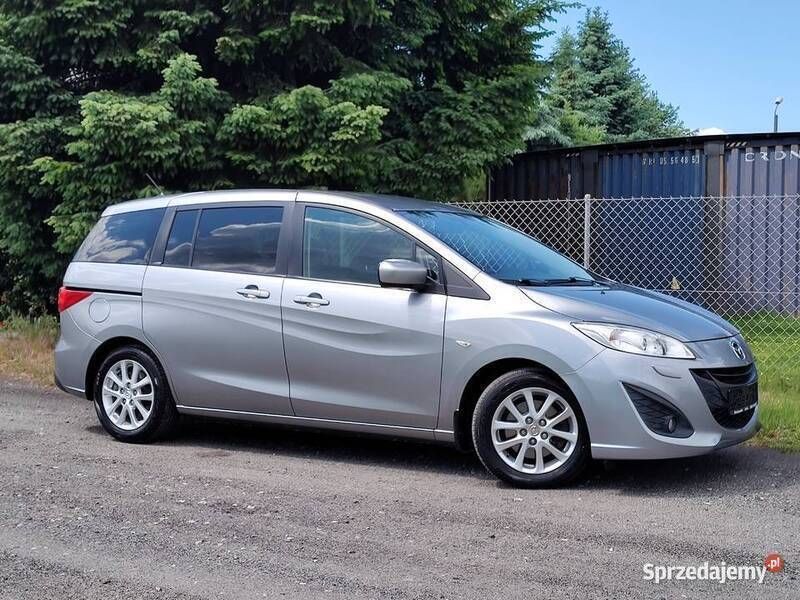 Szary Używany 2012 Mazda 5 Minivan | 24 900 zł (Uczciwa cena) - Obraz 1/4