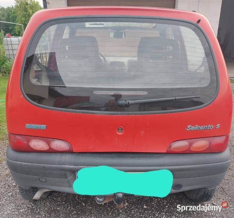 Czerwony Używany 1998 Fiat Seicento Hatchback | 1900 zł (Uczciwa cena) - Obraz 1/4