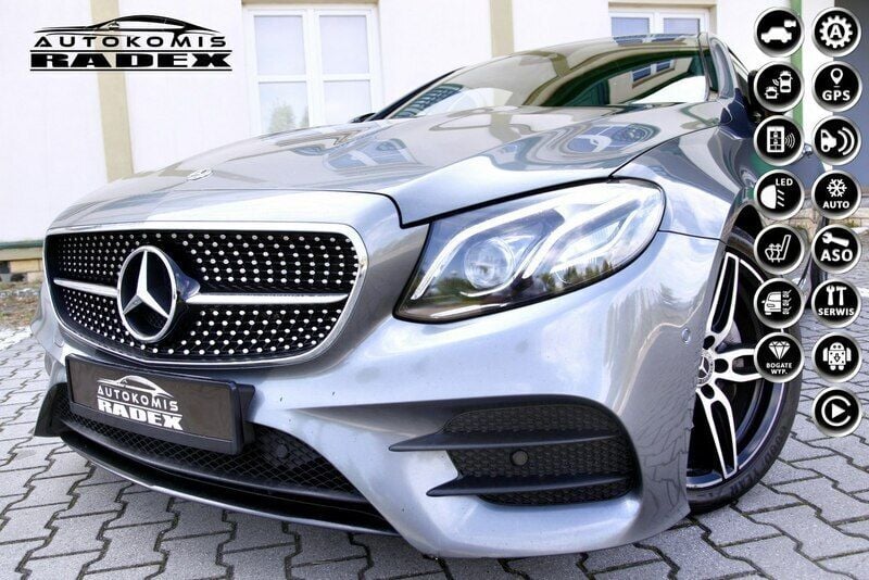 Grafitowy Używany 2018 Mercedes E220 Coupe | 127 900 zł (Uczciwa cena) - Obraz 1/4