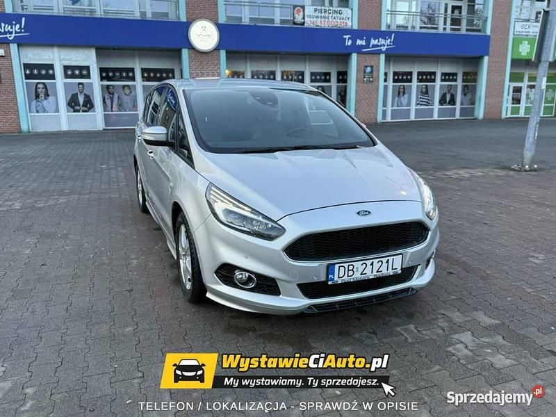 Srebrny Używany 2019 Ford S-MAX S Minivan | 93 400 zł - Obraz 1/4
