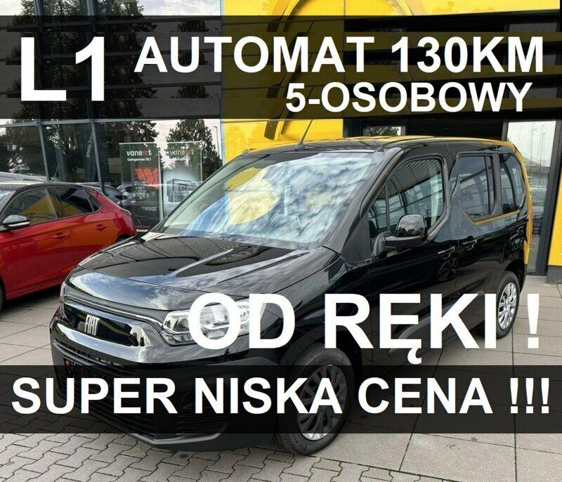 Czarny Nowe 2024 Fiat Doblò Minivan | 119 130 zł - Obraz 1/4