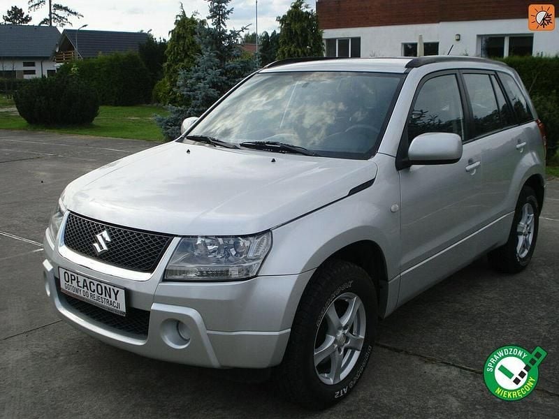 Srebrny Używany 2008 Suzuki Grand Vitara SUV | 18 900 zł (Dobra cena) - Obraz 1/4