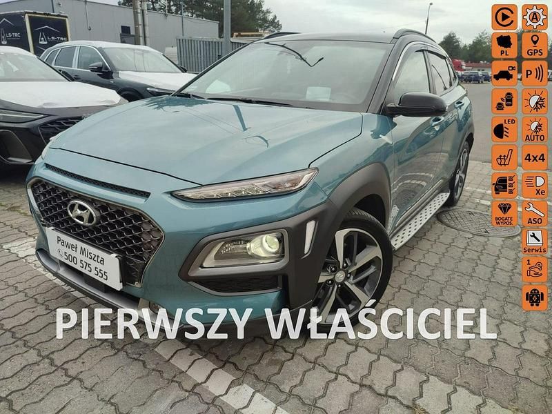 Używany Hyundai Kona 177 KM (130 kW) 2019 Niebieski jasny (metalik) SUV