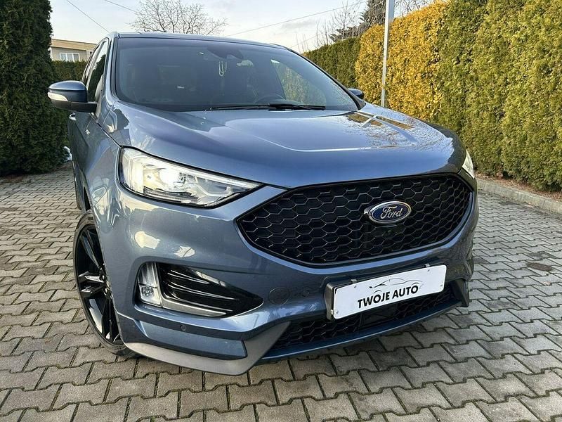 Niebieski ciemny (metalik) Używany 2019 Ford Edge ST-Line SUV | 88 600 zł (Super Cena) - Obraz 1/4