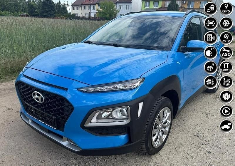 Niebieski Używany 2019 Hyundai Kona SUV | 51 900 zł (Uczciwa cena) - Obraz 1/4