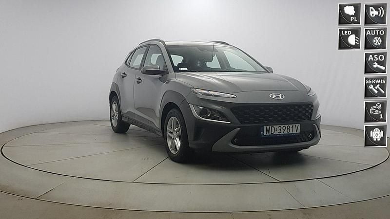 Szary Używany 2021 Hyundai Kona SUV | 64 850 zł (Uczciwa cena) - Obraz 1/4