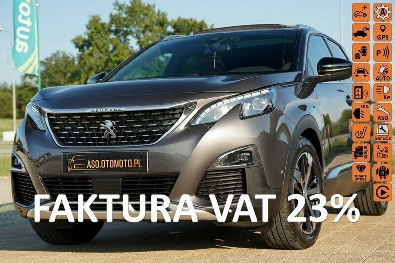 Szary (metalik, perła) Używany 2019 Peugeot 3008 Sedan/Limuzyna | 86 748 zł (Uczciwa cena) - Obraz 1/4