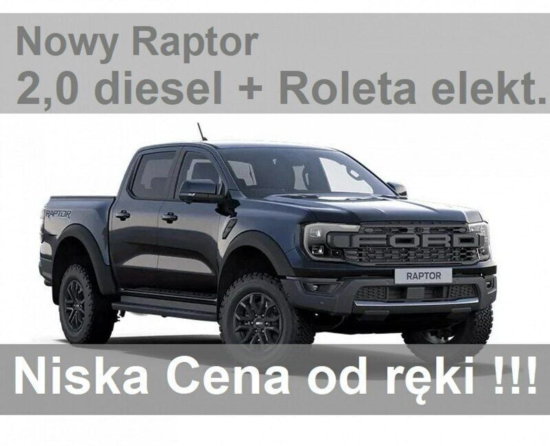 Czarny (metalik) Nowe 2024 Ford Ranger Raptor Pickup | 259 407 zł (Dość drogi) - Obraz 1/1