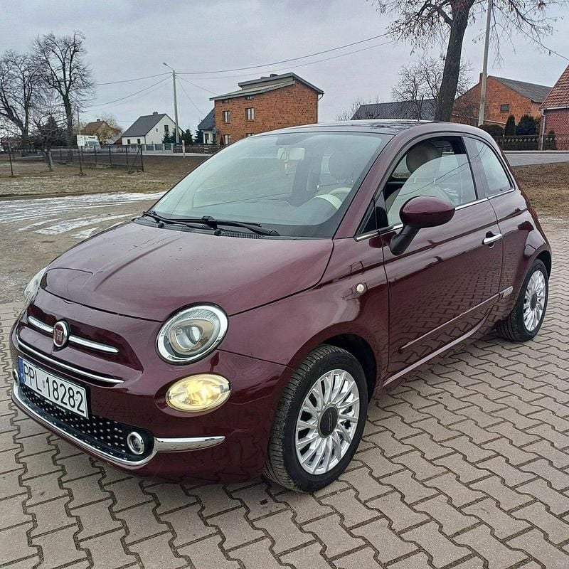 Używany Fiat 500 70 KM (51 kW) 2015 Wiśniowy Hatchback