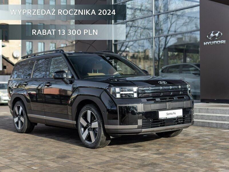 Czarny (metalik) Nowe 2024 Hyundai Santa Fe SUV | 253 600 zł (Dość drogi) - Obraz 1/4
