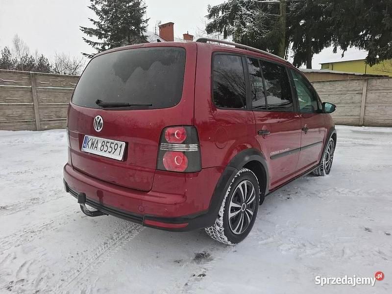 Używany VW Touran Cross 2009 Bordowy Minivan
