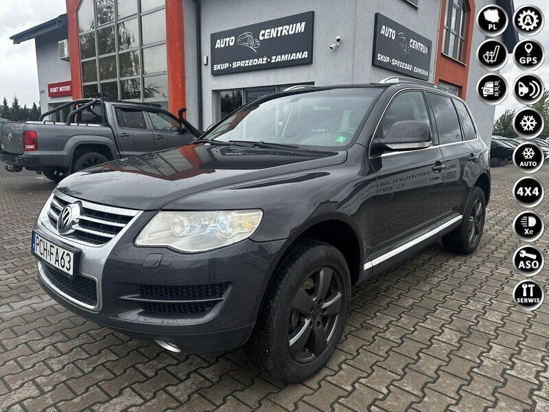 Zielony (metalik) Używany 2007 VW Touareg SUV | 24 900 zł (Uczciwa cena) - Obraz 1/4