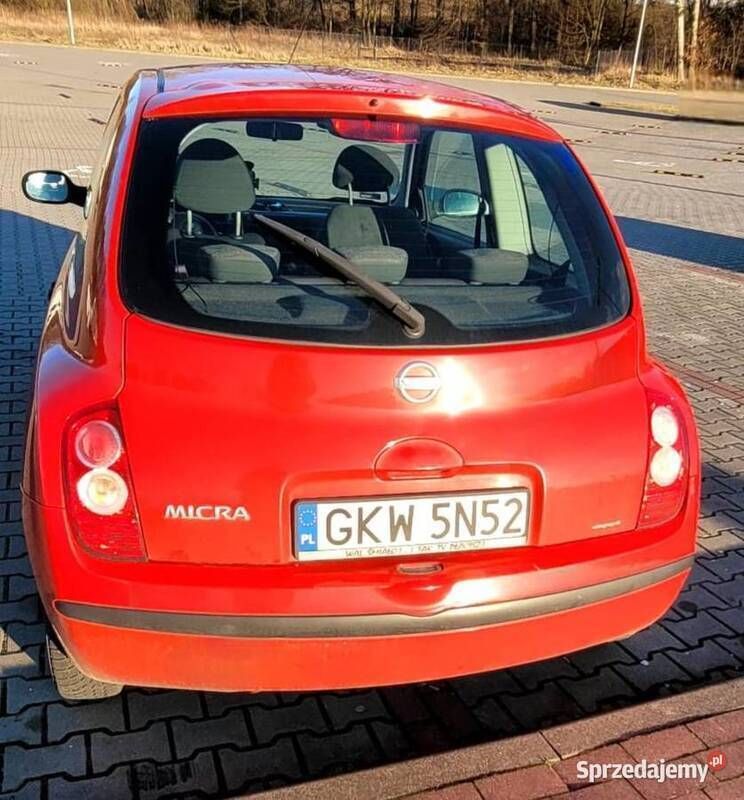 Używany Nissan Micra 65 KM (47 kW) 2005 Czerwony Hatchback