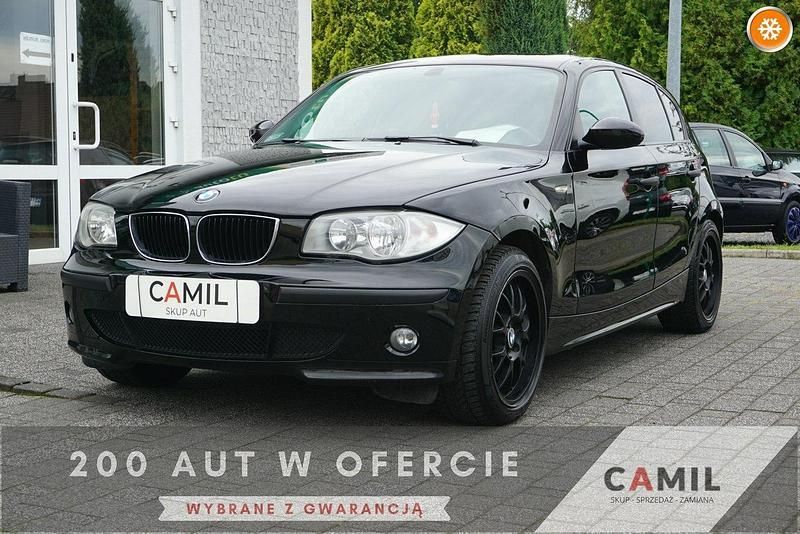 Czarny Używany 2006 BMW 116 Hatchback | 12 600 zł (Uczciwa cena) - Obraz 1/4