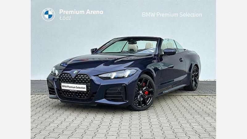 Niebieski ciemny (metalik) Używany 2024 BMW 430 Cabriolet Comfort Edition Kabriolet | 289 900 zł - Obraz 1/3