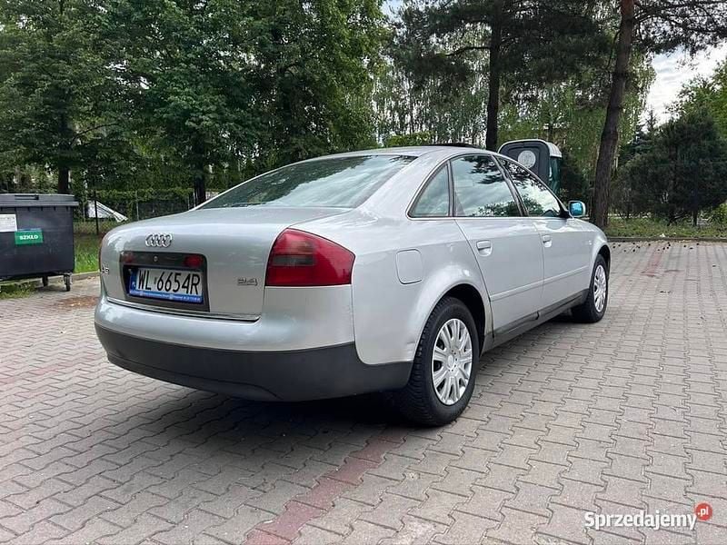 Srebrny Używany 1999 Audi A6 Sedan/Limuzyna | 7500 zł (Dobra cena) - Obraz 1/4