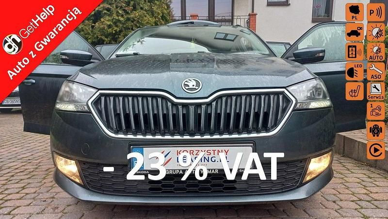 Grafitowy (metalik) Używany 2021 Skoda Fabia Kombi | 27 561 zł (Super Cena) - Obraz 1/4
