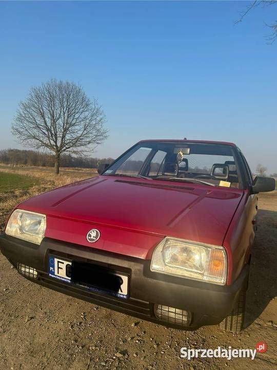 Czerwony Używany 1992 Skoda Favorit | 5000 zł - Obraz 1/4