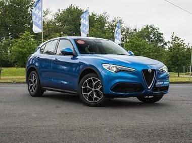 Niebieski Używany 2019 Alfa Romeo Stelvio SUV | 127 999 zł - Obraz 1/4