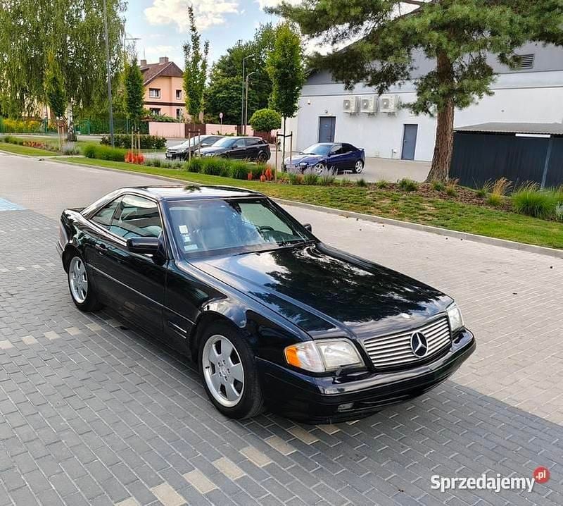 Czarny Używany 1998 Mercedes SL500 Kabriolet | 89 900 zł - Obraz 1/4