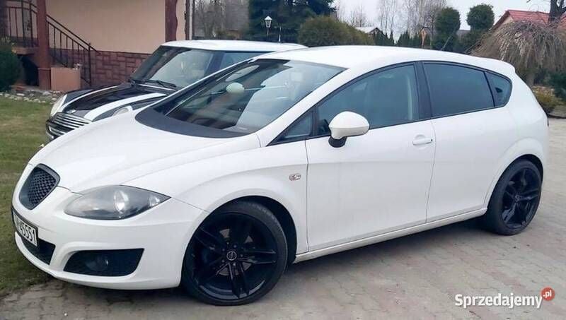Biały Używany 2010 Seat Leon Hatchback | 18 400 zł (Uczciwa cena) - Obraz 1/4