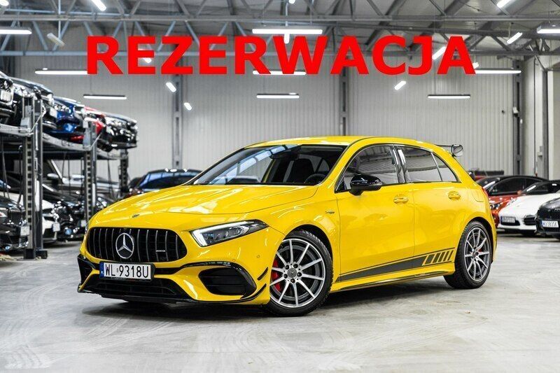 Żółty Używany 2019 Mercedes A45 AMG AMG Edition 1 Hatchback | 195 000 zł - Obraz 1/4