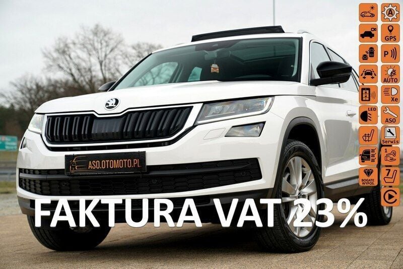 Biały (metalik, perła) Używany 2019 Skoda Kodiaq SUV | 111 138 zł (Uczciwa cena) - Obraz 1/4