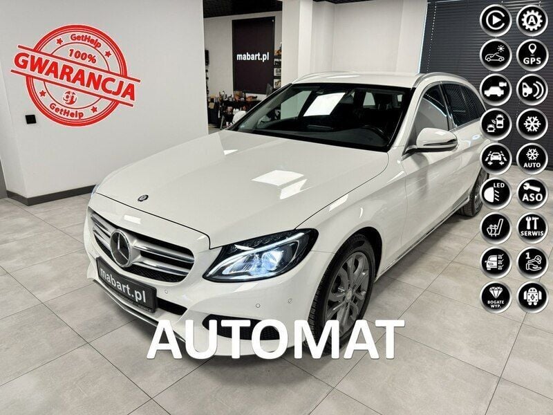 Używany Mercedes C200 136 KM (100 kW) 2017 Biały Kombi