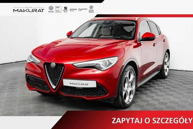 Czerwony (metalik) Używany 2021 Alfa Romeo Stelvio SUV | 167 800 zł (Drogi) - Obraz 1/4