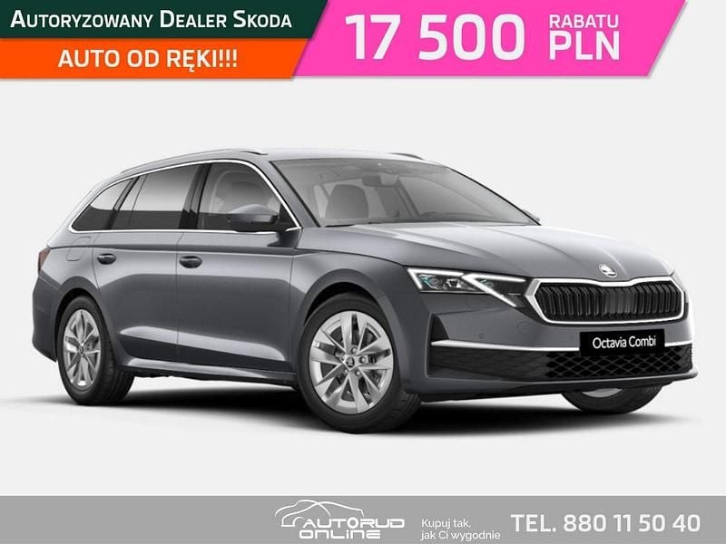 Szary (metalik) Nowe 2025 Skoda Octavia Kombi | 138 254 zł (Dobra cena) - Obraz 1/4