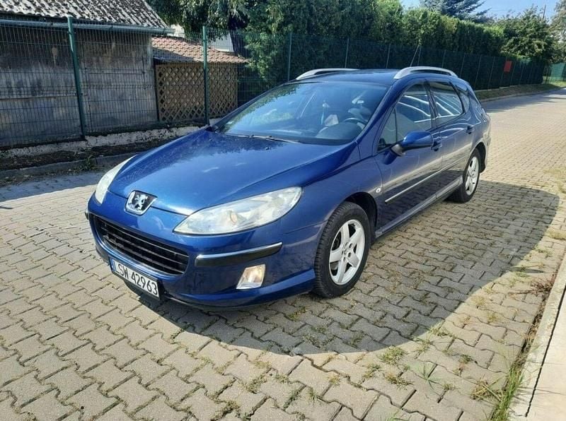 Niebieski Używany 2006 Peugeot 407 Kombi | 9500 zł (Uczciwa cena) - Obraz 1/4