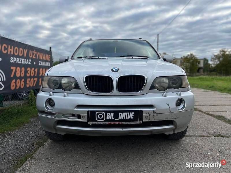 Srebrny Używany 2001 BMW X5 SUV | 13 200 zł - Obraz 1/4
