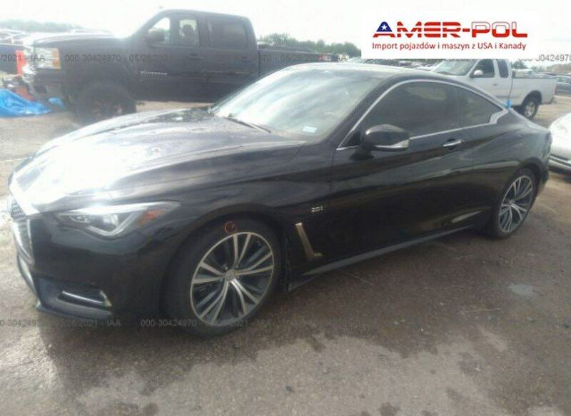 Czarny Używany 2017 Infiniti Q60 Coupe | 96 000 zł - Obraz 1/4