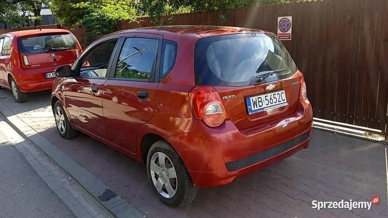 Używany Chevrolet Aveo 75 KM (55 kW) 2009 Bordowy Hatchback