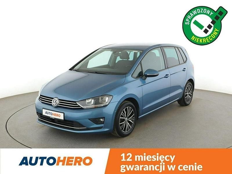 Niebieski Używany 2016 VW Golf Sportsvan Minivan | 46 200 zł - Obraz 1/3