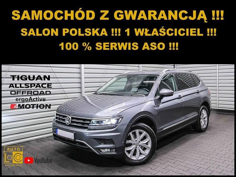 Szary (metalik) Używany 2019 VW Tiguan Allspace SUV | 109 888 zł (Dobra cena) - Obraz 1/4
