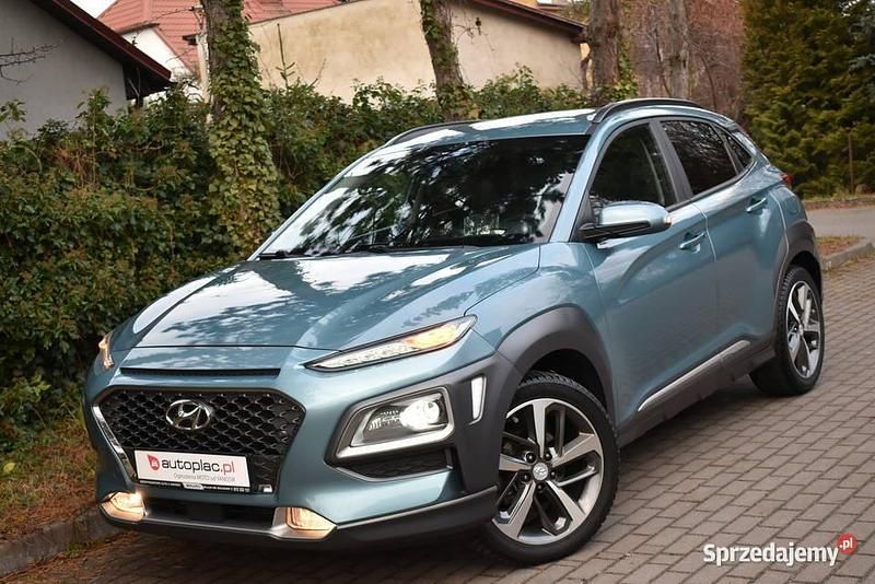 Szary Używany 2018 Hyundai Kona Premium SUV | 56 990 zł (Dość drogi) - Obraz 1/4