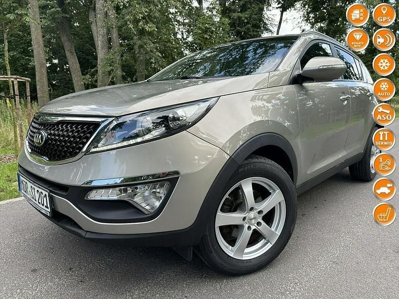 Szary Używany 2014 Kia Sportage SUV | 38 500 zł (Dobra cena) - Obraz 1/4