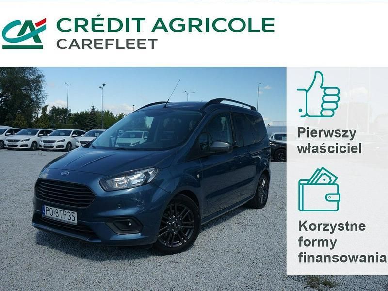 Niebieski Używany 2020 Ford Tourneo Courier Sport Minivan | 53 900 zł - Obraz 1/4