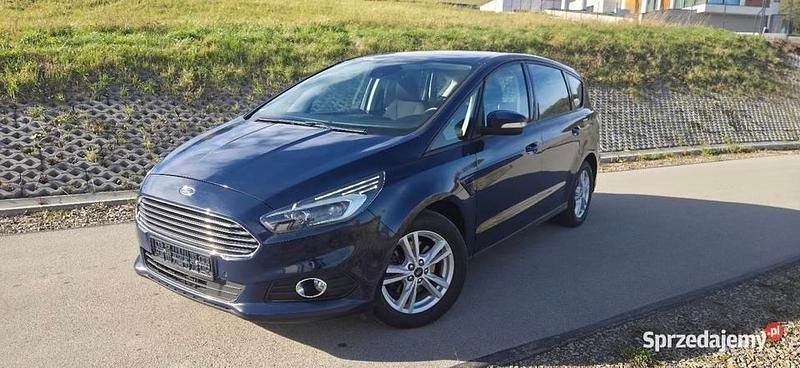 Granatowy Używany 2018 Ford S-MAX S Minivan | 51 400 zł (Uczciwa cena) - Obraz 1/4