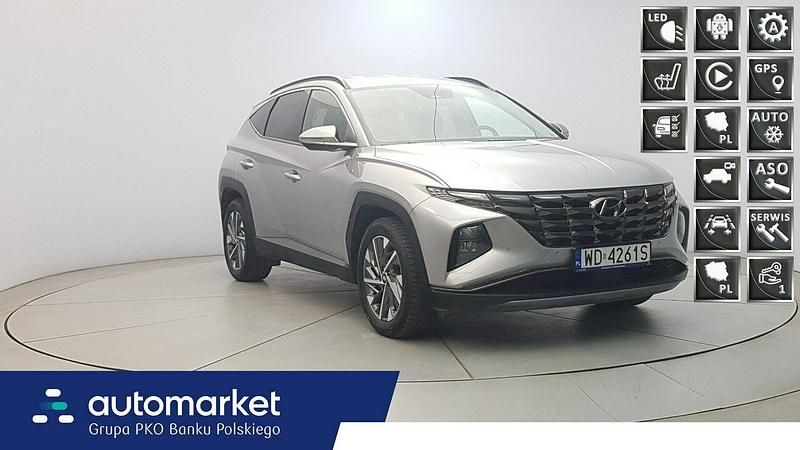 Srebrny Używany 2021 Hyundai Tucson SUV | 99 850 zł (Drogi) - Obraz 1/4