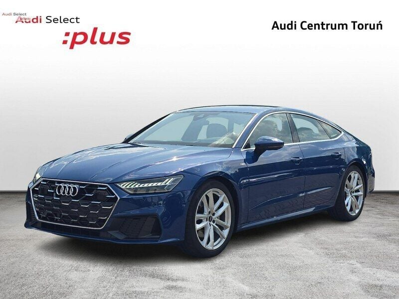Niebieski (metalik) Używany 2023 Audi A7 S-Line Hatchback | 344 900 zł - Obraz 1/4