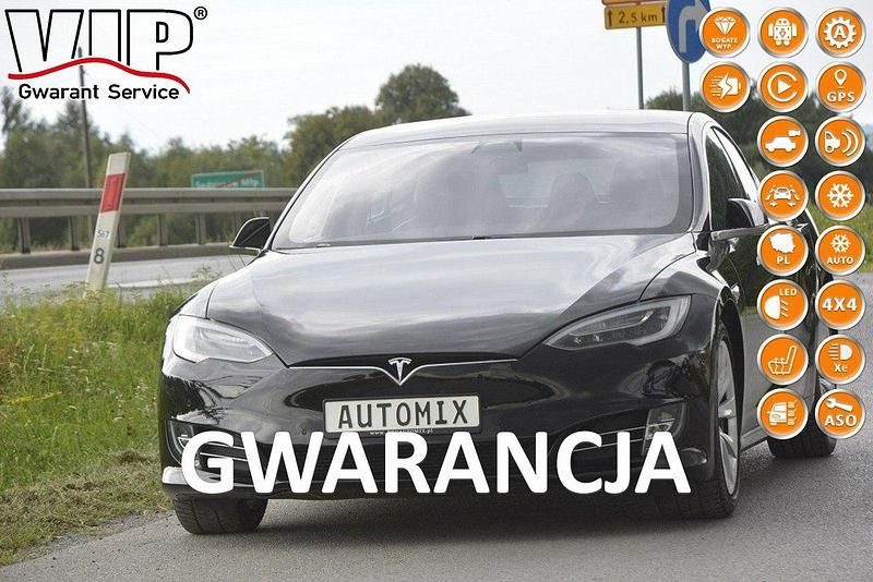 Czarny (metalik) Używany 2018 Tesla Model S Sedan/Limuzyna | 112 300 zł - Obraz 1/4