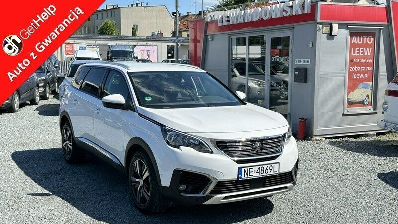 Biały Używany 2019 Peugeot 5008 Minivan | 69 900 zł (Uczciwa cena) - Obraz 1/4